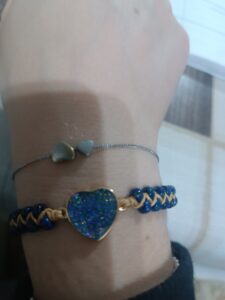 Bracciale dell'amicizia - Cuore con opale blu photo review