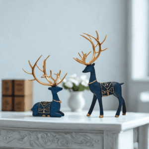 Zen coppia di cervi blu