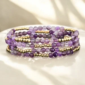 Bracciale in Ametista Golden Viola