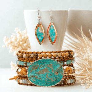 Set di Diaspro Terra Blu