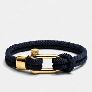 Bracciale da uomo Alchor Platinum Navy Gold