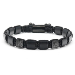 Bracciale da uomo elegante Onice