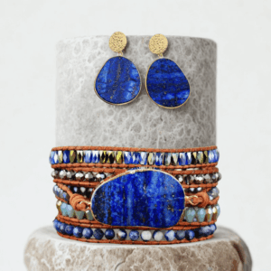 Lazulite forma Ovale - Set di equilibrio