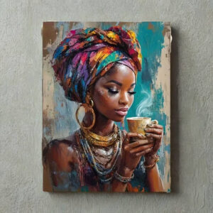 Stampa su tela Art Déco - Donna africana