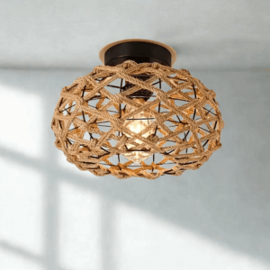 Lampada da soffitto Zen intrecciata a mano