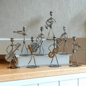 Set di mini artigianali artista di musicante 8 pezzi