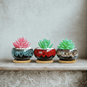 Set di 4 vasi di portafiori in ceramica moderna