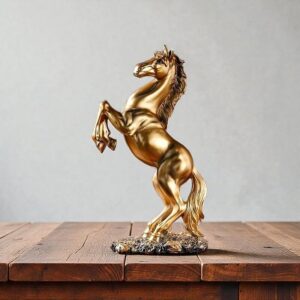 Statua del cavallo rampante - colore bronzo