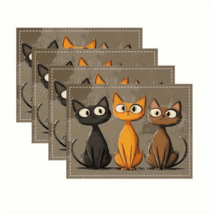 Set di 4 tovagliette - gatti