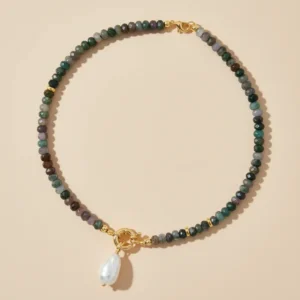 Agate Pearl collana