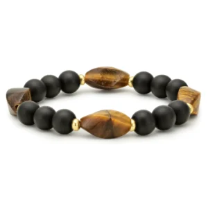 Braccialetto  Ogun Onyx-Occhio di Tigre