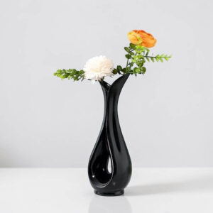 Vaso a forma di cuore - nero