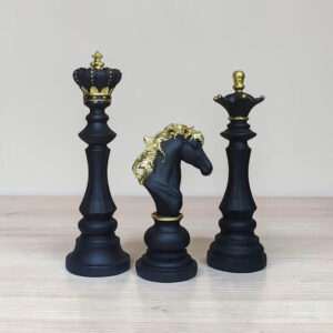 Set di 3 pezzi degli scacchi